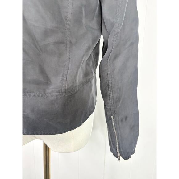 Blank NYC Back Roads Black Lightweight Moto Jacket Size Small Zip Up - Picture 10 of 11